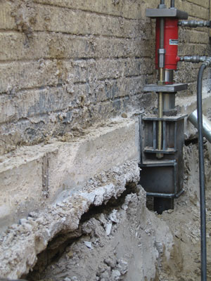 Commercial Push Pier Installation in Boerne