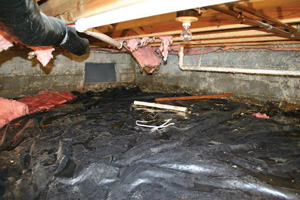 Crawl Space Repair Before in San Antonio
