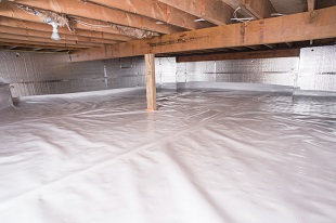 crawl space vapor barrier in Del Rio installed by our contractors
