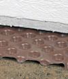 crawl space insulation installed in Beeville over our extra large drainage matting