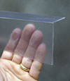 Closeup of a clear plastic covering on a Boerne crawl space block wall