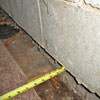 Foundation wall separating from the floor in Gonzales home