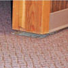 A floor slab separating from the wall in a Cuero home.