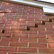 stair step cracking on a foundation wall in San Marcos