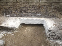 Preparing a foundation footing for helical pier installation in Eagle Pass