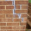 Tuckpointing that cracked due to foundation settlement of a Victoria home