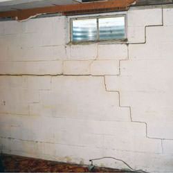 Bowing foundation walls in danger of failure in Crystal City