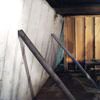 Temporary foundation wall supports stabilizing a San Marcos home