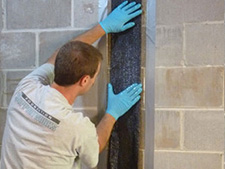 CarbonArmor® Strip applied to wall in Eagle Pass