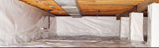 an encapsulated crawl space system in Del Rio